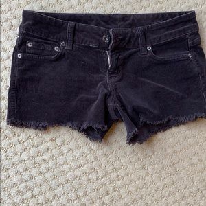 Car Mar charcoal grey corduroy cutoff shorts, 26